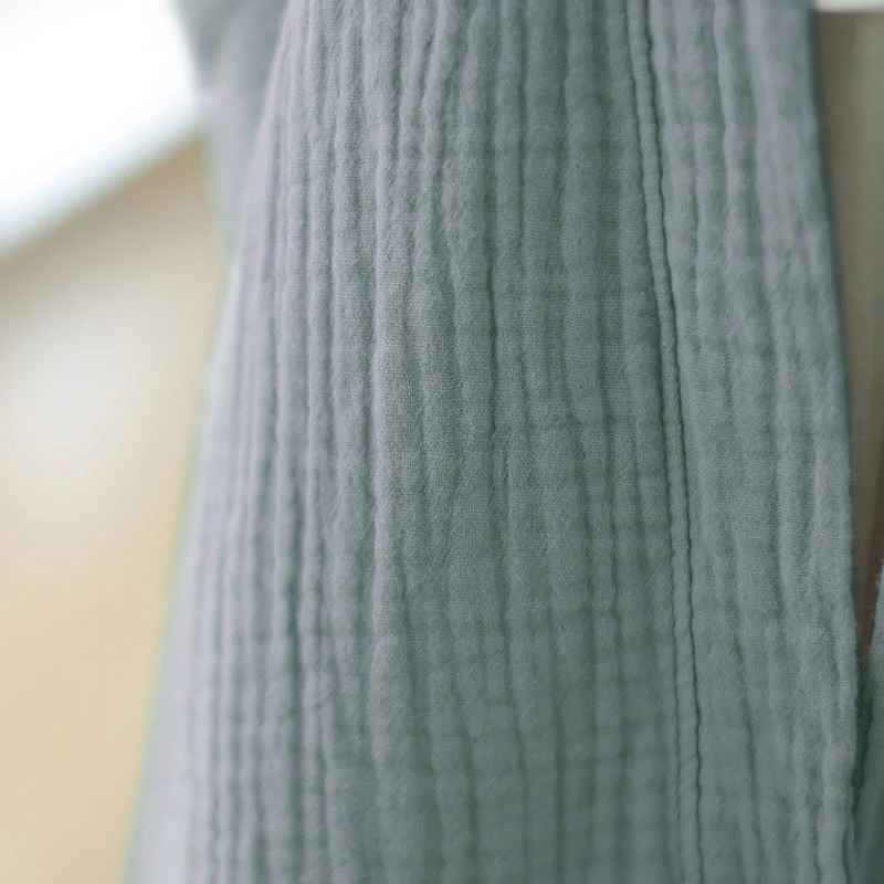 Buddha Stones Plain Long Sleeve Zen Meditation Cotton Linen Jacket With Pockets