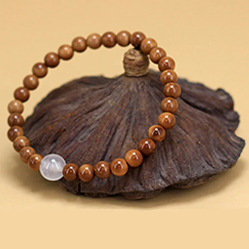 Buddha Stones Kuka Seed Agate Stone Luck Bracelet