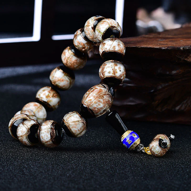 Tibetan Dragon Vein Agate Healing Bracelet