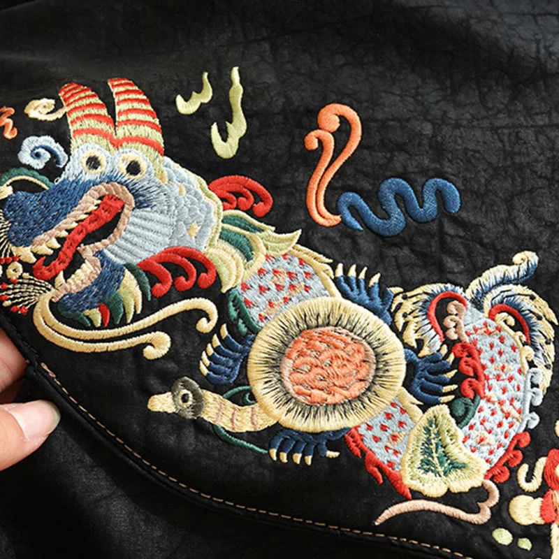 Buddha Stones Fish Flower Phoenix Embroidery Xiangyunsha Silk Shoulder Bag