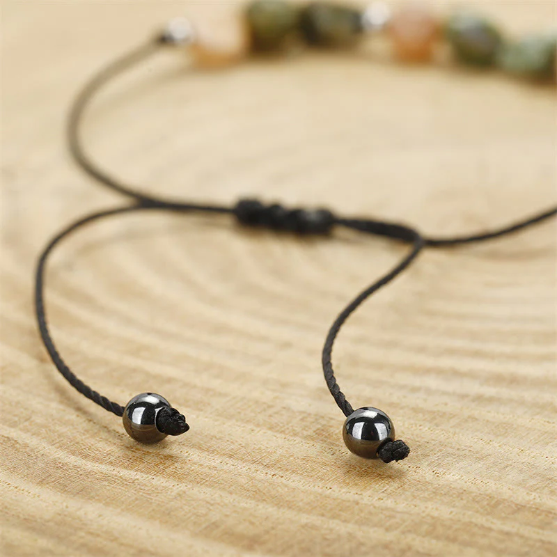 Buddha Stones You Are Amazing Rhyolite Sun Stone Positive Bracelet