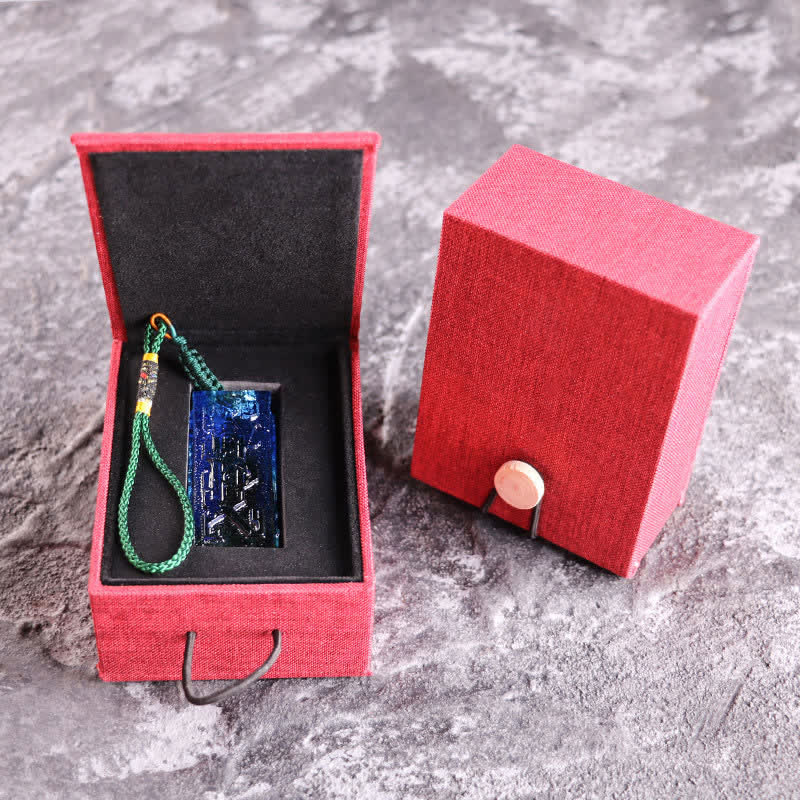 Buddha Stones Feng Shui Handmade Liuli Crystal Art Piece Home Office Decoration