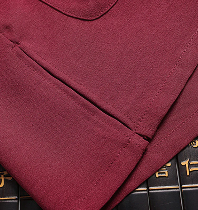 Buddha Stones Chinese New Year Embroidered Dragon Frog-button Tang Suit Hanfu Long Sleeve Top Pants Clothing Men's Set