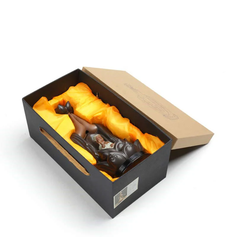 Buddha Stones Buddha Avalokitesvara Chenrezig Ksitigarbha Ceramic Lotus Blessing Backflow Incense Burner