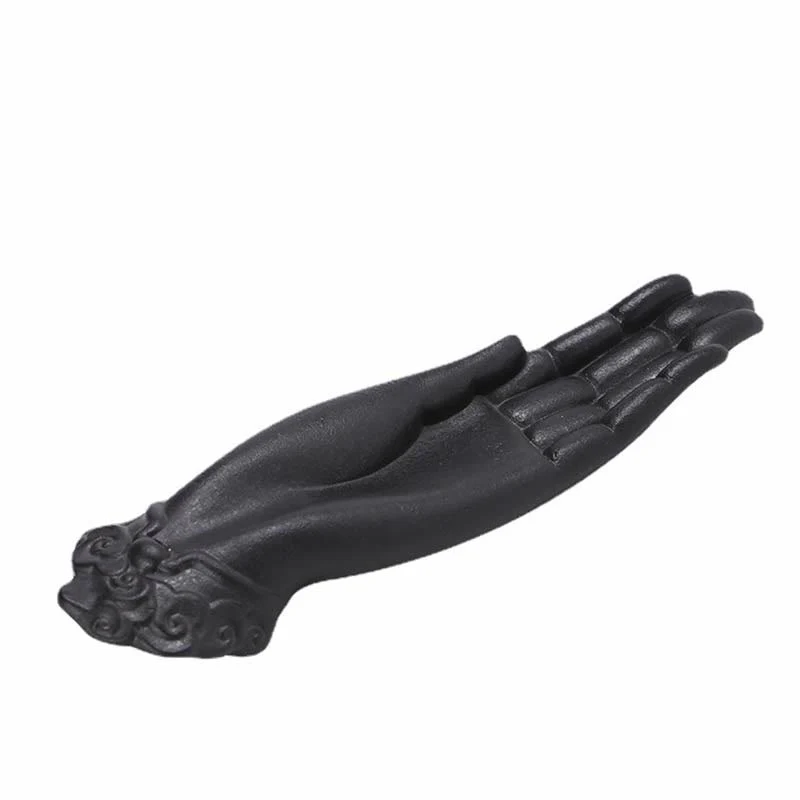 Buddha Stones Buddha Hand Ceramic Auspicious Clouds Blessing Incense Burner