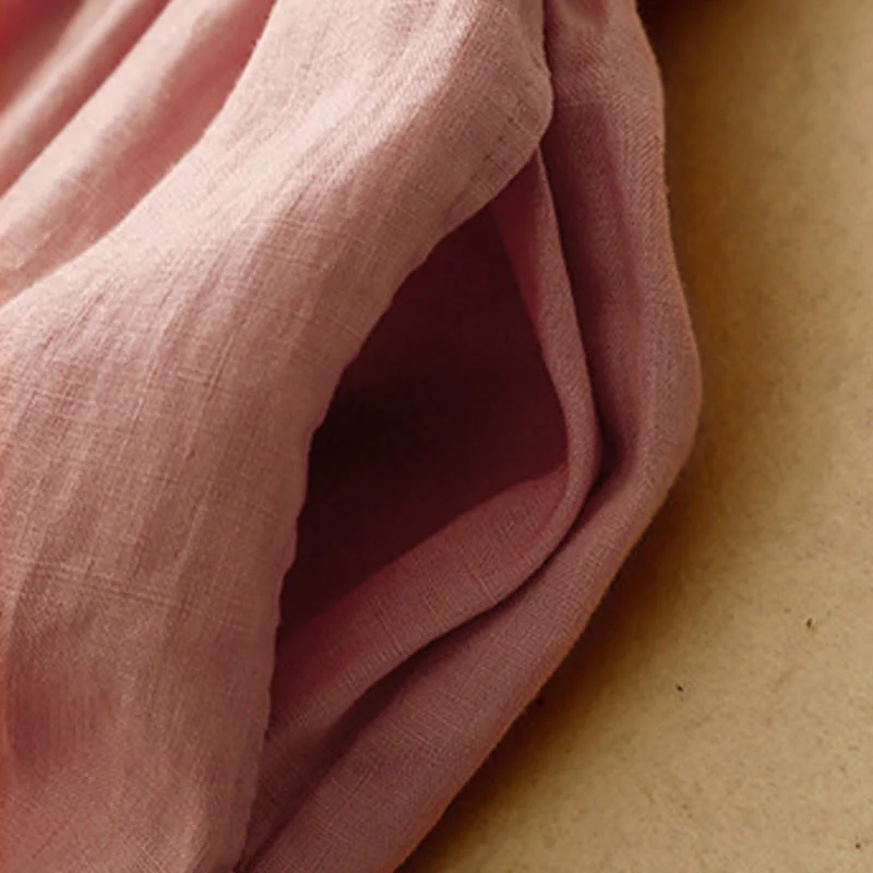 Buddha Stones Casual Embroidered Petals Women's Cotton Linen 7-8 Length Harem Pants With Pockets