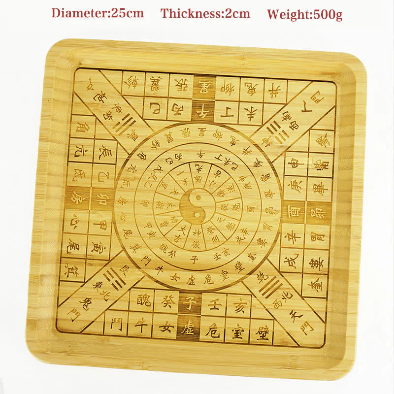 Buddha Stones Feng Shui Bamboo Bagua Map Harmony Energy Map
