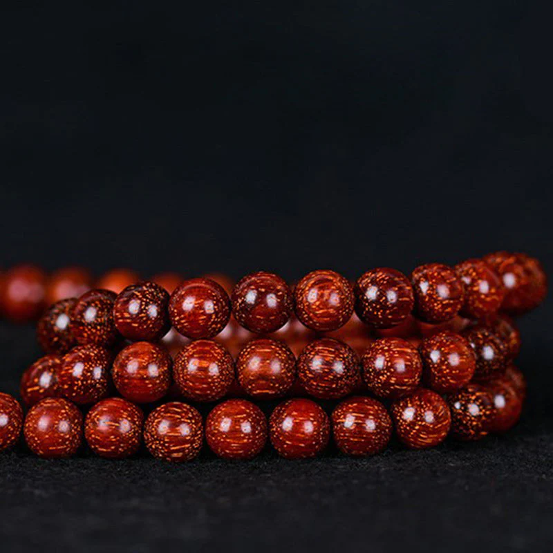 Tibetan Small Leaf Red Sandalwood Balance Bracelet (Extra 30% Off | USE CODE: FS30)