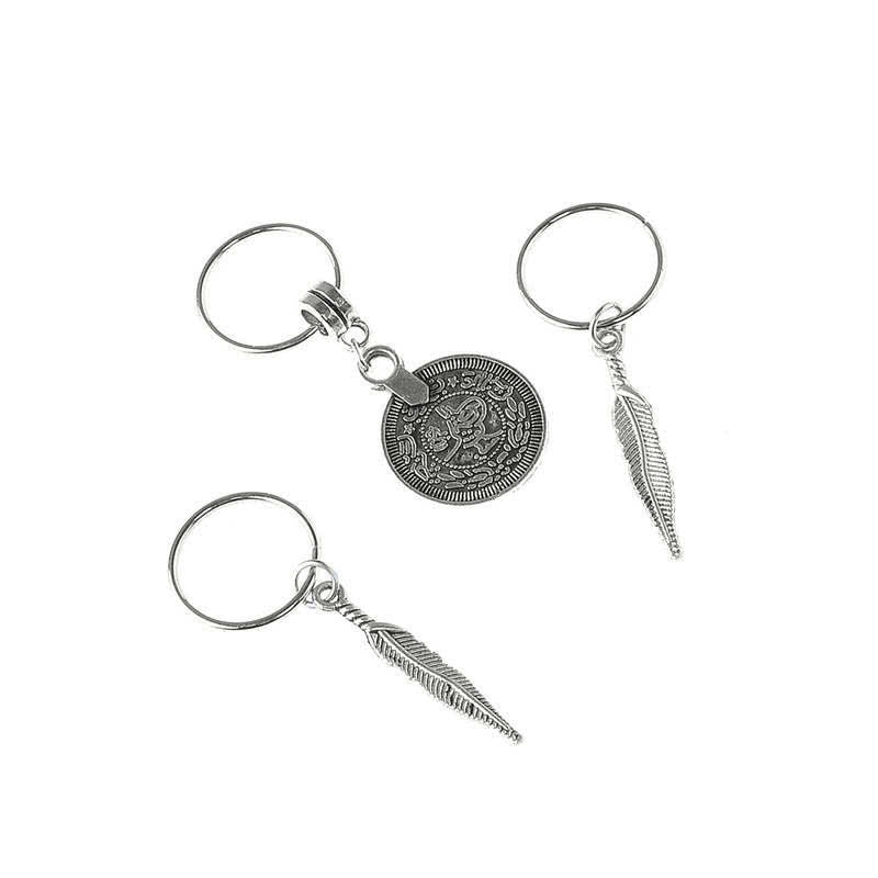 Buddha Stones Antique Leaf Coins Beads Barrette Hair Pins Decoration