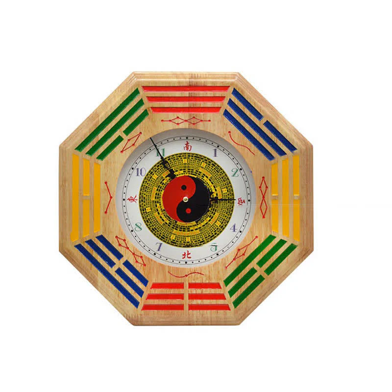 Buddha Stones Feng Shui Bagua Map Balance Energy Map Wall Clock
