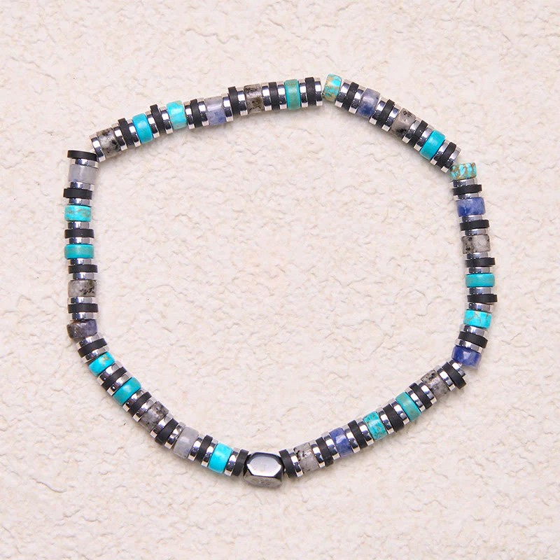 Buddha Stones Various Stones Hematite Turquoise Emperor Stone Powerful Support Bracelet