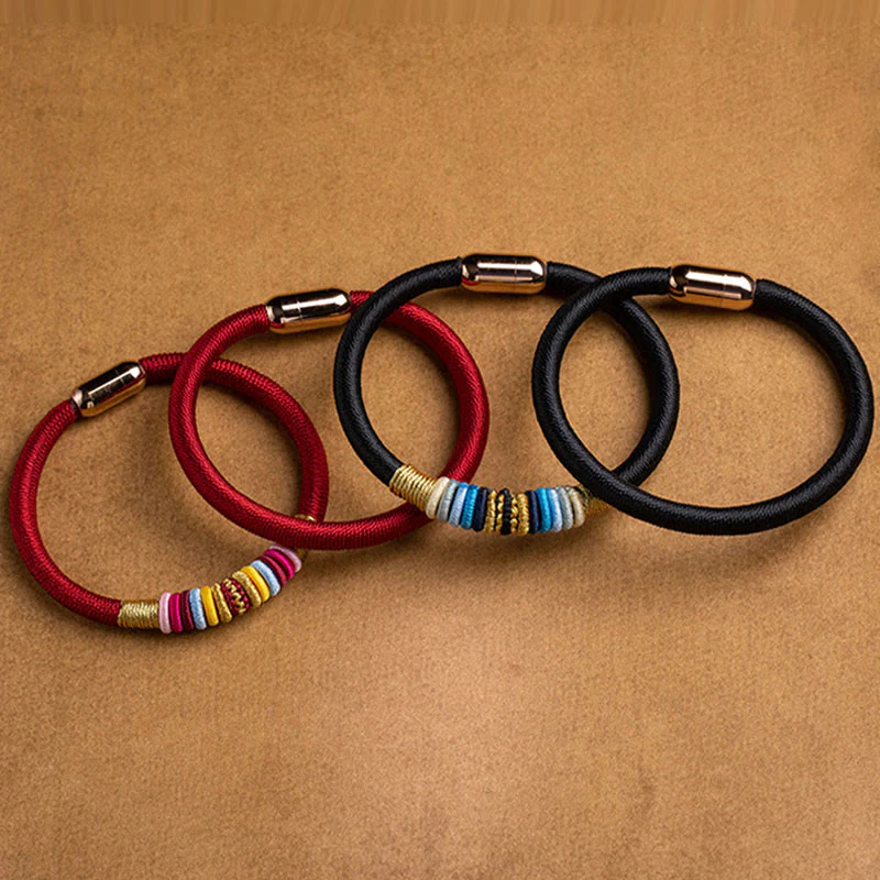 Buddha Stones Tibetan Handmade King Kong Knot Protection Magnetic Buckle Braided Bracelet (Extra 30% Off | USE CODE: FS30)