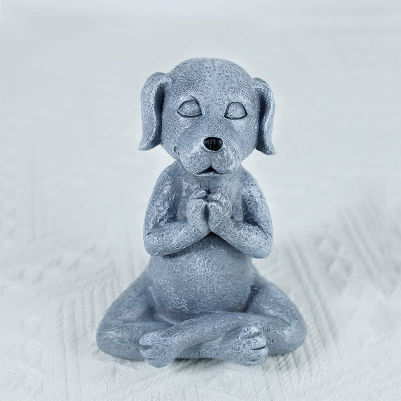 Buddha Stones Meditating Zen Dog Cat Frog Decoration