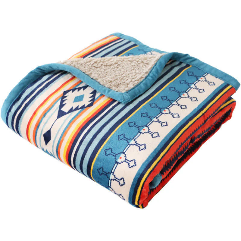 Buddha Stones Geometric Warm Soft Bed Throw Blanket