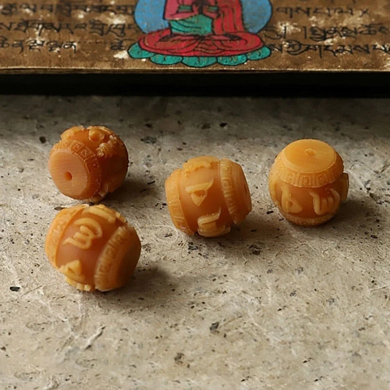 Buddha Stones Tibet 108 Mala Beads Bodhi Seed Bagua Vajra Wealth Bracelet