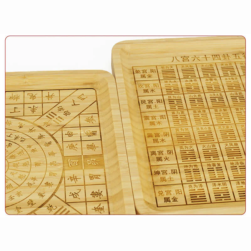 Buddha Stones Feng Shui Bamboo Bagua Map Harmony Energy Map