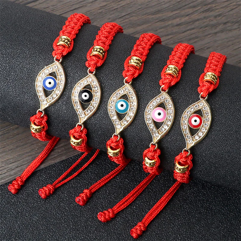 Buddha Stones Evil Eye Keep Away Evil Spirits String Bracelet