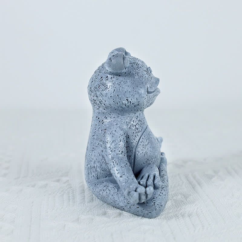Buddha Stones Meditating Zen Dog Cat Frog Decoration