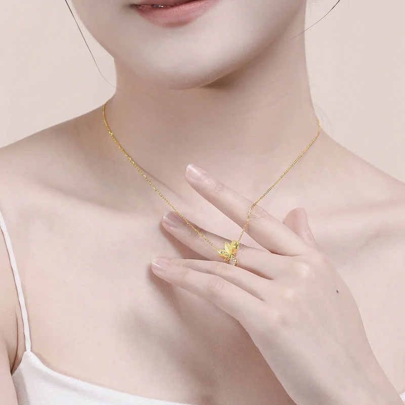 Buddha Stones 925 Sterling Silver Lotus Keep away evil spirits Necklace Pendant