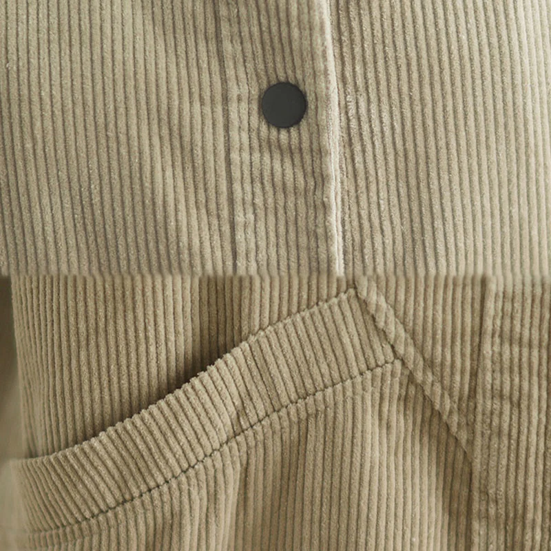 Buddha Stones Plain Sleeveless Women's Cotton Vest Corduroy Waistcoat With Pockets