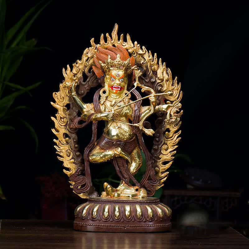 Buddha Stones Kurukulla Buddha Figurine Serenity Copper Statue Home Decoration