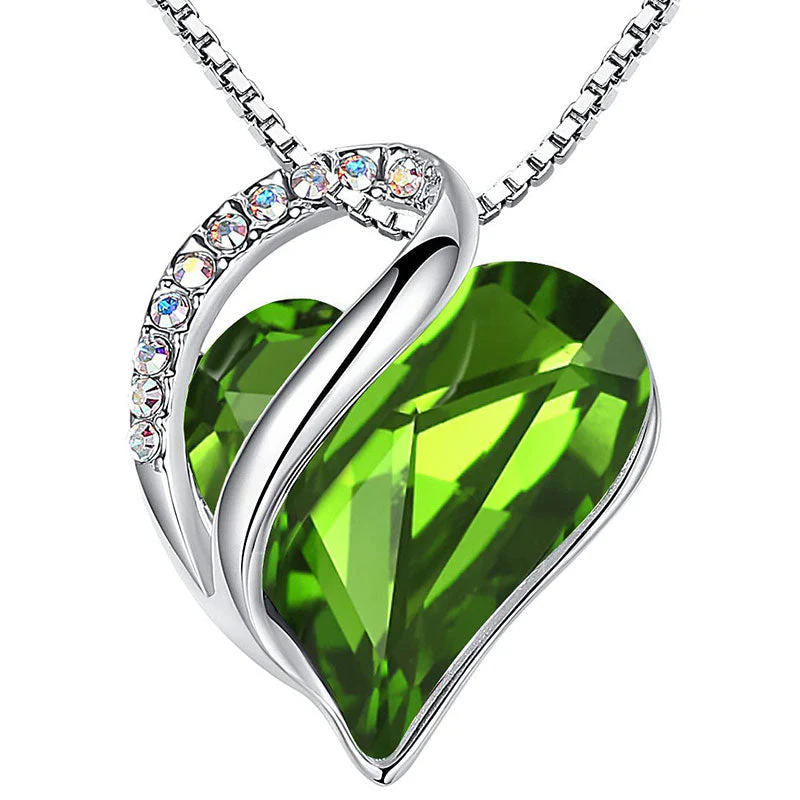 Buddhastoneshop Love Heart Birthstone Healing Energy Necklace Pendant (Extra 30% Off | USE CODE: FS30)