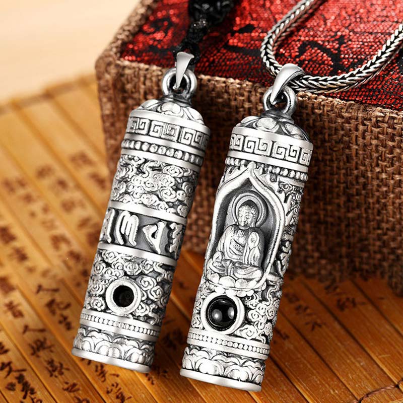 Buddha Stones Chinese Zodiac Natal Buddha Projection Prosperity Necklace Pendant
