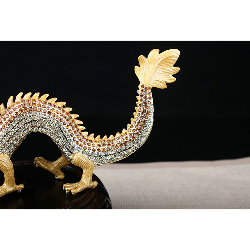 Buddha Stones Handmade Feng Shui Dragon Luck Success Home Decoration