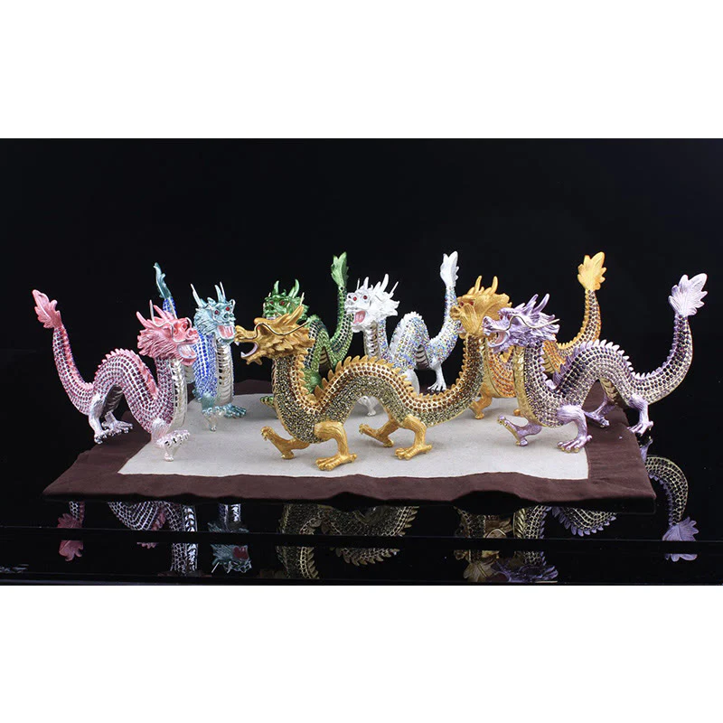 Buddha Stones Handmade Feng Shui Dragon Luck Success Home Decoration