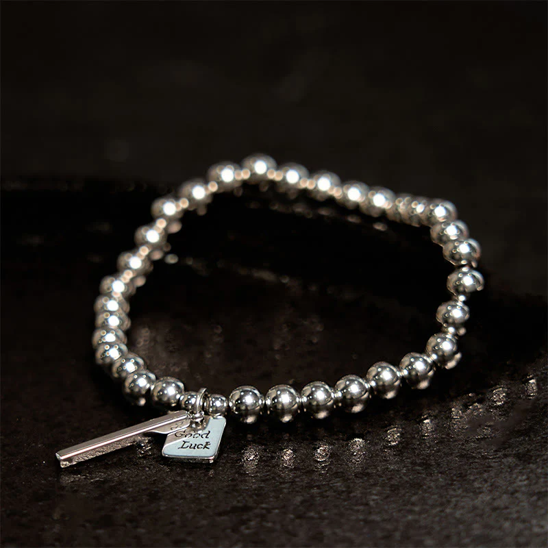 Buddha Stones Titanium Steel Good Luck Balance Bracelet