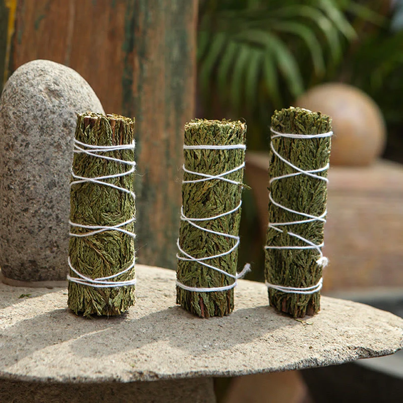 Buddha Stones Cedar Smudge Stick for Home Cleansing Incense Meditation and Rituals Cedar Sticks Incense Wands
