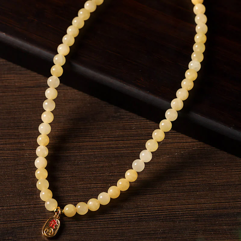 Buddha Stones Topaz Beads Jade Cube Double Circle Wealth Bracelet