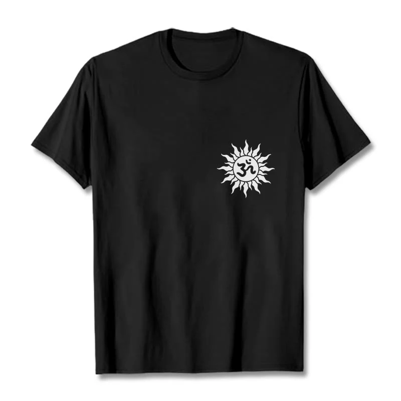 Buddha Stones Sun OM Symbol Design Tee T-shirt