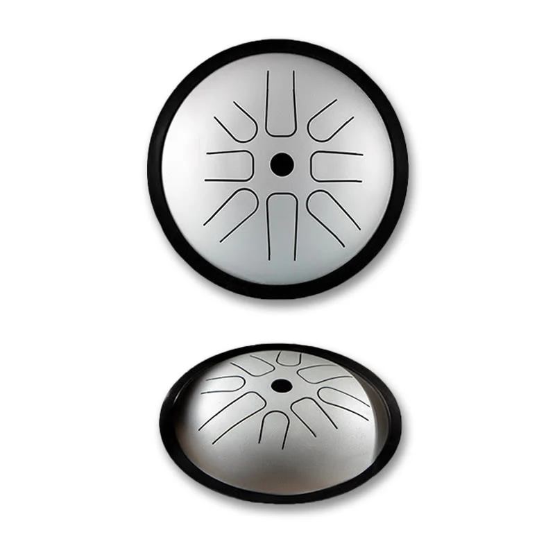 Buddha Stones Steel Tongue Drum Sound Healing Yoga Meditation Drum Kit 8 Note 6 Inch Percussion Instrument