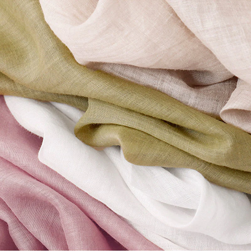 Buddha Stones Casual Flower Embroidery Women's Cotton Linen Elastic Waist  Wide Leg Pants With Pockets