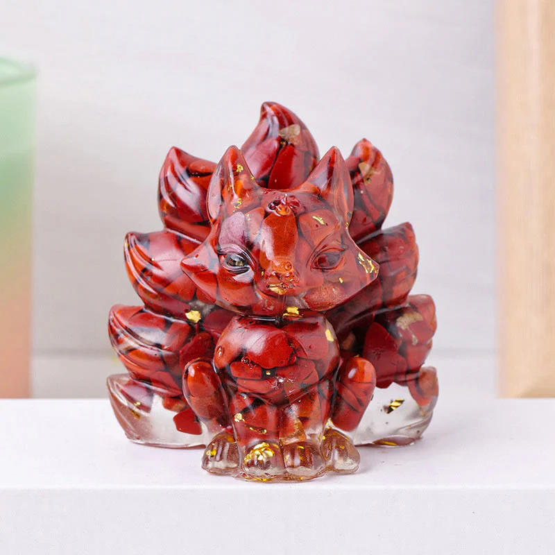 Buddha Stones Small Various Stone Strawberry Quartz Amethyst Green Aventurine Nine Tailed Fox Healing Home Decoration