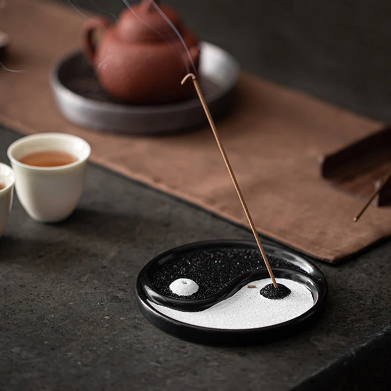 Buddha Stones Yin Yang Zen Balance Incense Holder
