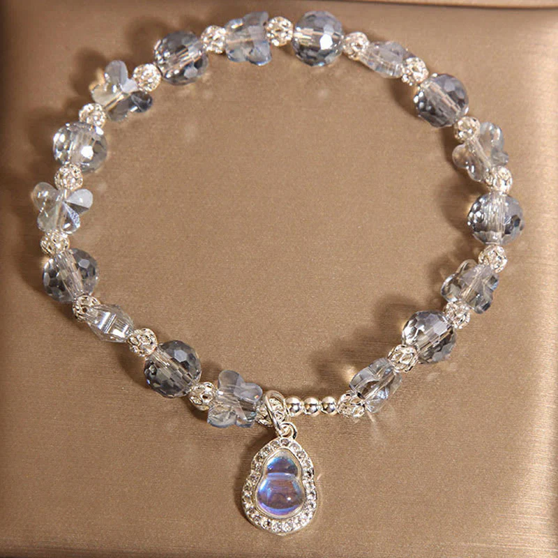 Buddha Stones Butterfly Gourd Amethyst Citrine Labradorite Balance Bracelet