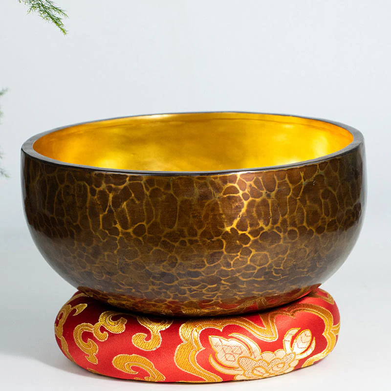 Buddha Stones Tibetan Meditation Sound Bowl Handcrafted Healing Yoga Mindfulness Singing Bowl Set