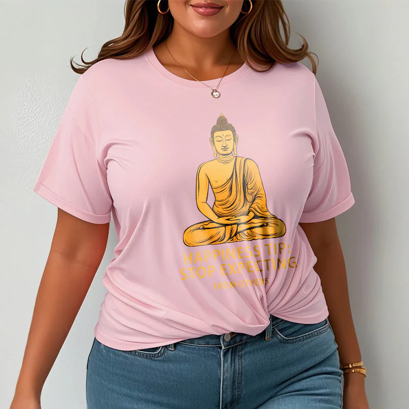 Buddha Stones Stop Expecting From others Buddha Tee T-shirt