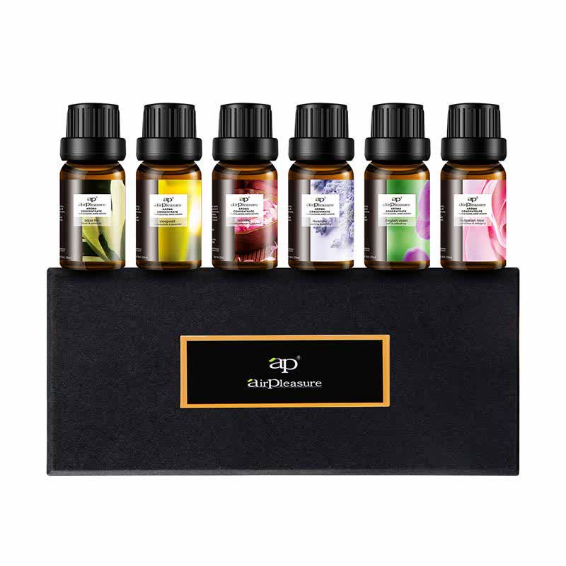 Buddha Stones 6Pcs Lavender Orange Jasmine Lemongrass Soothing Aromatherapy Healing Essential Oils Set