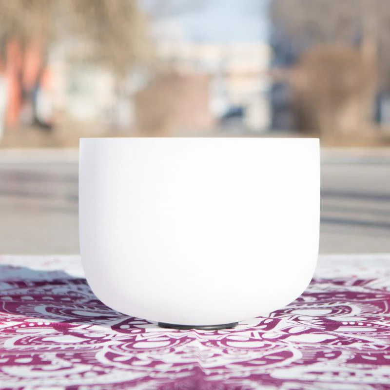 Buddha Stones Tibetan Crystal Sound Bowl Handcrafted for Yoga Healing and Meditation Singing Bowl