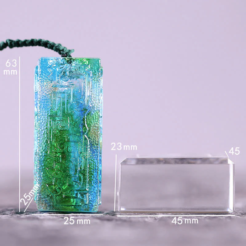 Buddha Stones Feng Shui Handmade Liuli Crystal Art Piece Home Office Decoration