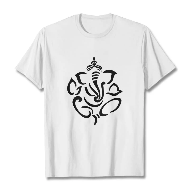 Buddha Stones Ganesh Elephant Sketch Illustration Tee T-shirt