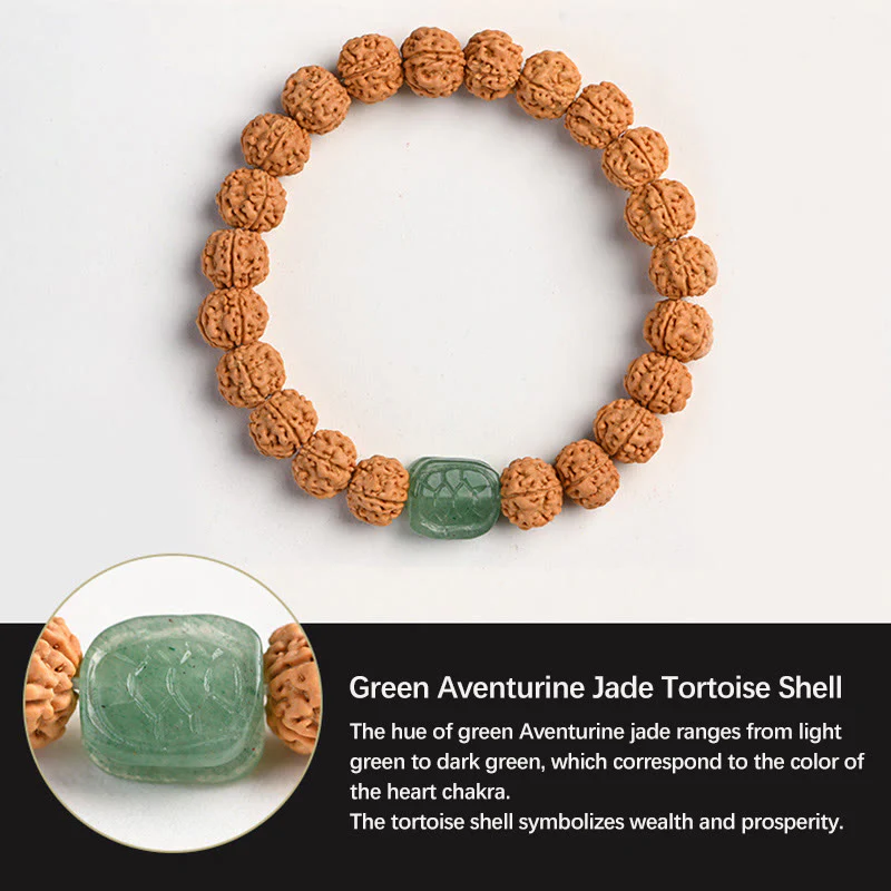 Buddha Stones Tibet Rudraksha Bodhi Seed Wealth Auspiciousness Bracelet