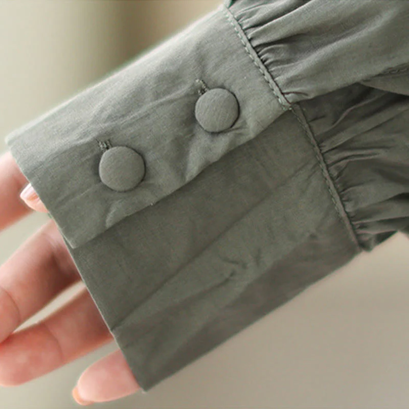 Buddha Stones Casual Plain Two-sided Style Dress Chiffon Midi Dress With Pockets