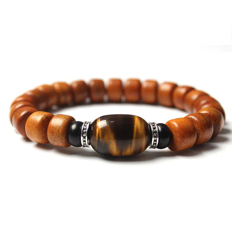 Buddha Stones Tibetan Bone Beads Om Mani Padme Hum Strength Bracelet