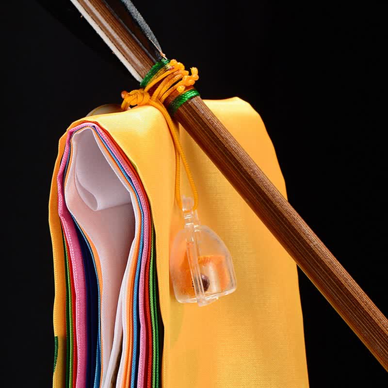 Buddha Stones Tibetan Eight Auspicious Symbols Lucky Arrow Home Decoration Prayer Flag