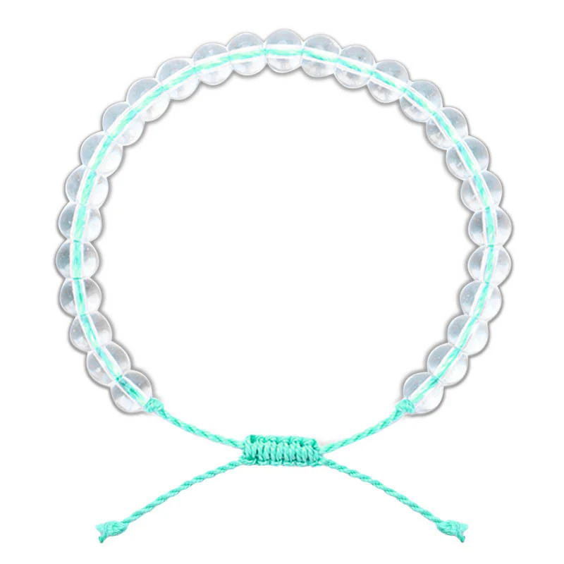 Buddha Stones Handmade Glass Beads Braided String Adjustable Bracelet