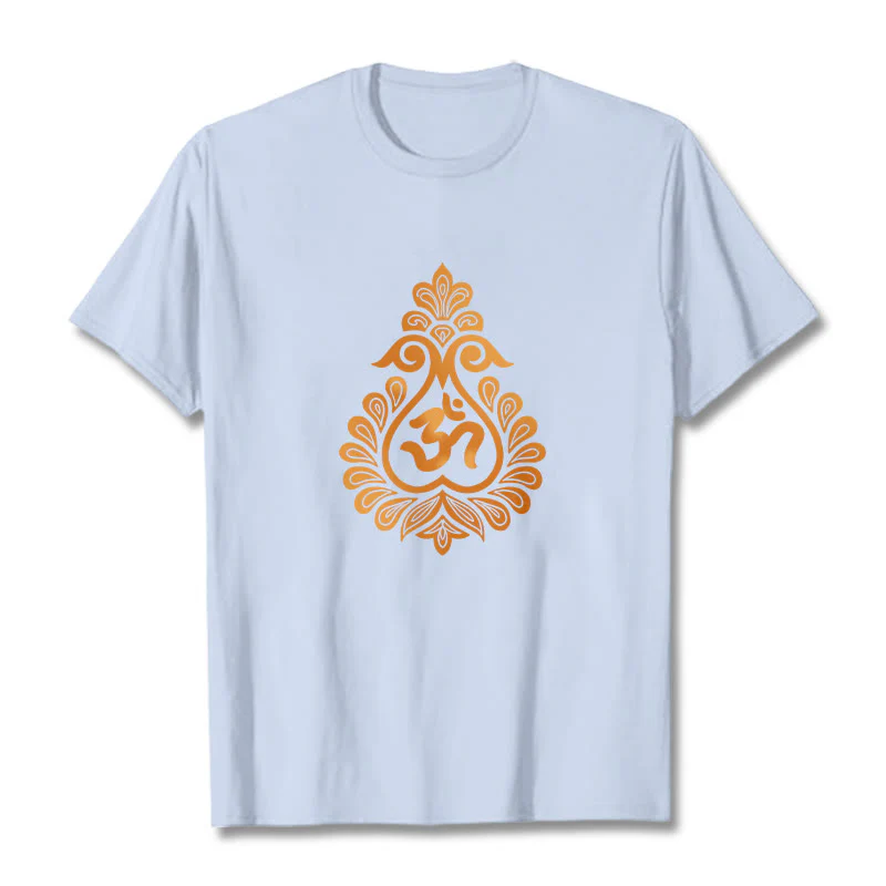 Buddha Stones Gourd OM Symbol Design Tee T-shirt